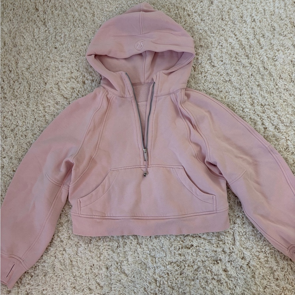 Lululemon Scuba 1/2 Zip Light Pink